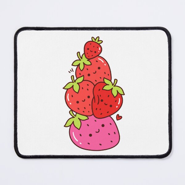 Item preview, Kawaii Strawberries – Cute Pink and Red Fruit designed and sold by AliveStyle.