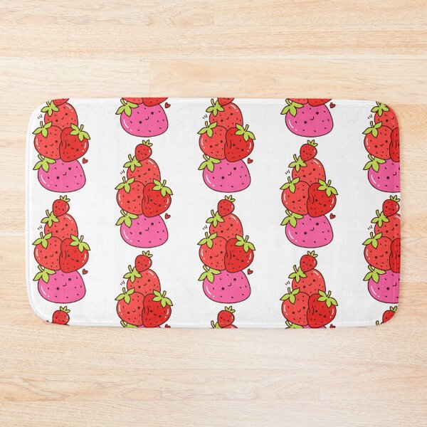 Item preview, Kawaii Strawberries – Cute Pink and Red Fruit designed and sold by AliveStyle.