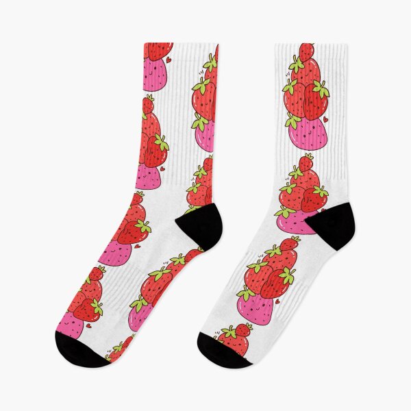 Item preview, Kawaii Strawberries – Cute Pink and Red Fruit designed and sold by AliveStyle.