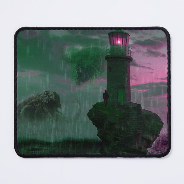 Item preview, Cosmic Horror Lighthouse - Deep Sea Monster Art designed and sold by Carpediemdeluxe.