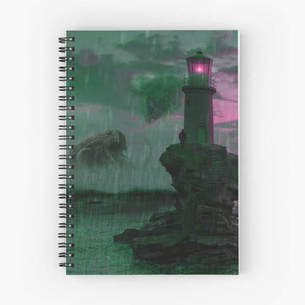 Item preview, Cosmic Horror Lighthouse - Deep Sea Monster Art designed and sold by Carpediemdeluxe.