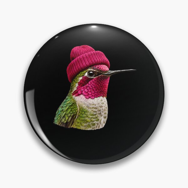 Item preview, Hipster Hummingbird Wearing Beanie Funny Bird Watching designed and sold by TysonLangosh.