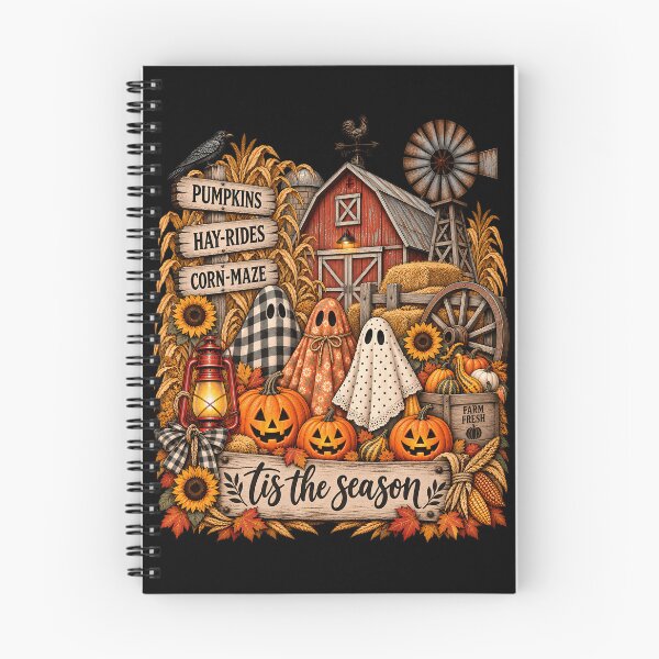 Item preview, Fall Halloween Farm Ghosts Pumpkins Corn Maze Autumn Harvest designed and sold by ArcaneArtistry.