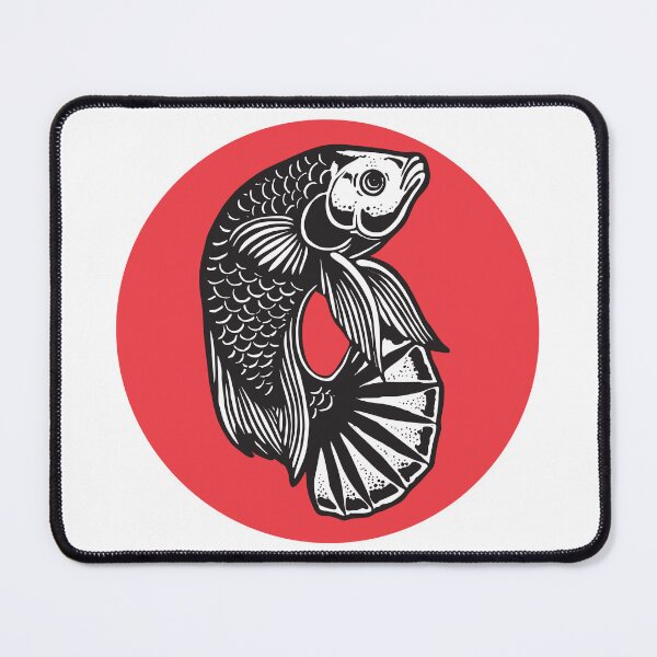 Item preview, Black and White Betta Fish designed and sold by TotalityDesigns.