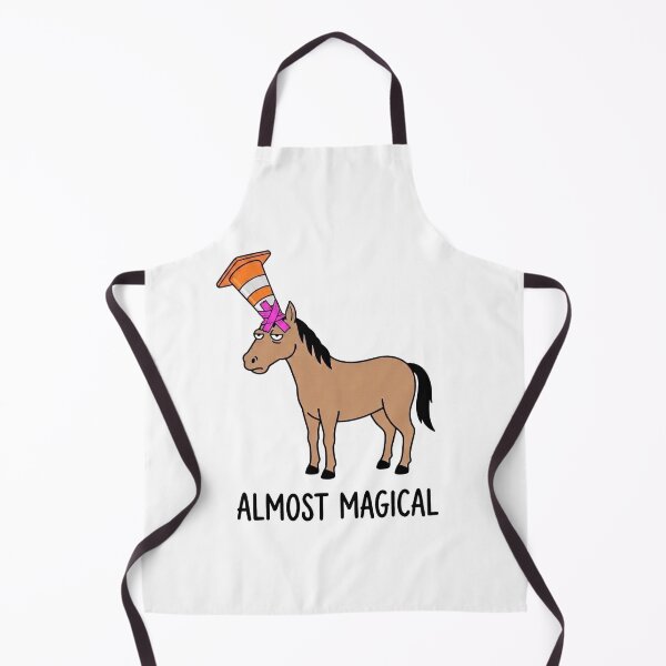 Item preview, Almost Magical Funny Horse Traffic Cone Unicorn designed and sold by BeaBuzz.