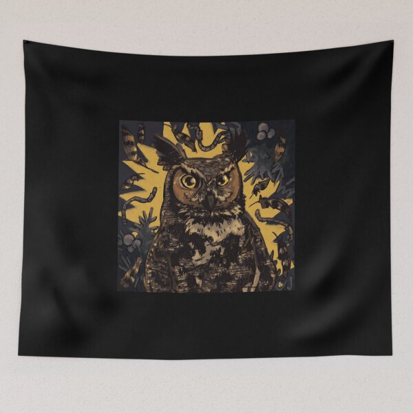 Item preview, Majestic Owl in Abstract Nature designed and sold by Baby-Care.