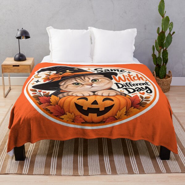 Item preview, Same Witch, Different Day – Funny Halloween Cat Meme designed and sold by NoodlesTheCat.
