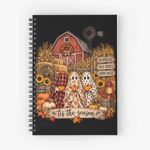 Item preview, Cozy Fall Ghosts at the Pumpkin Patch – Tis the Season Halloween Farm designed and sold by ArcaneArtistry.