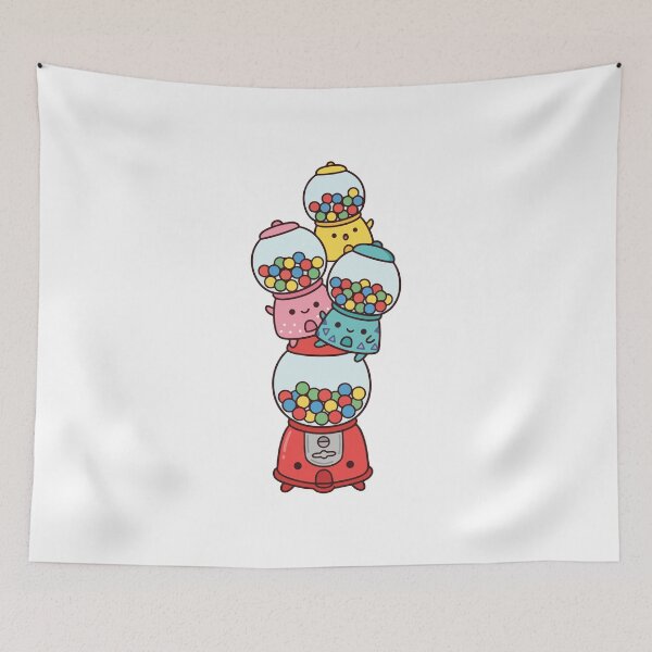 Item preview, Kawaii Gumball Machines – Cute Colorful Candy Dispensers designed and sold by AliveStyle.