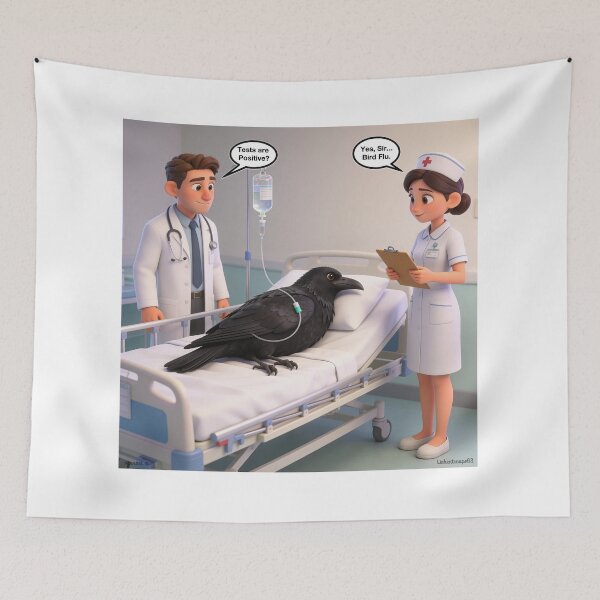 Item preview, Bird Flu Parody Print designed and sold by Lichentroupe63.
