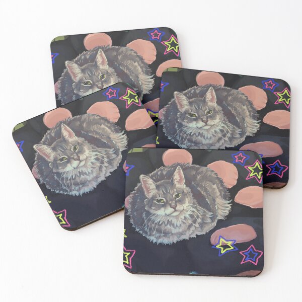 Item preview, Cozy Cat with Colorful Stars designed and sold by Baby-Care.
