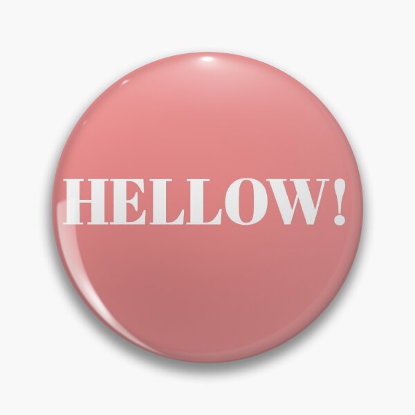 Item preview, "HELLOW!" Bold White Serif Typographic Graphic designed and sold by CreativeNest Prints.