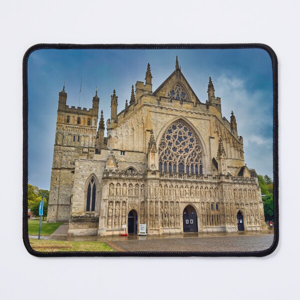Item preview, Exeter Cathedral Devon England - Historic Gothic Architecture Photography designed and sold by leonwoods.