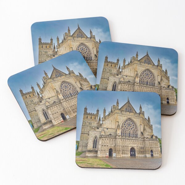 Item preview, Exeter Cathedral Devon England - Historic Gothic Architecture Photography designed and sold by leonwoods.