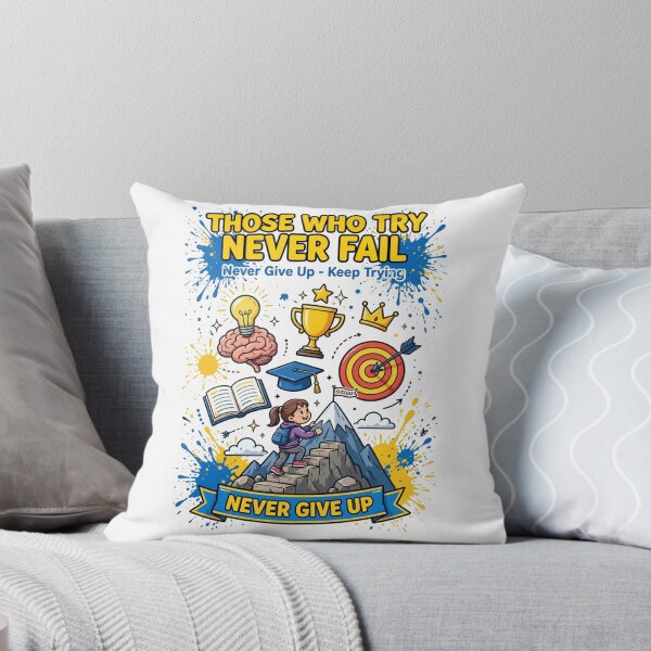 Item preview, Those Who Try Never Fail - Never Give Up Keep Trying Motivational designed and sold by prithvi chand.