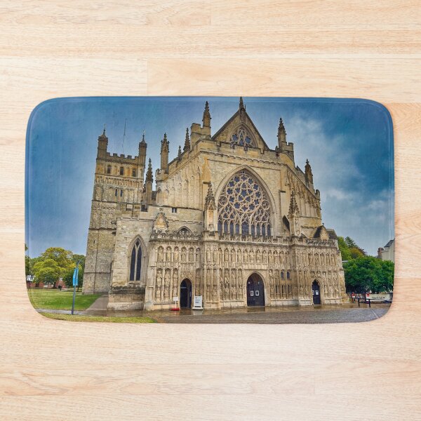 Item preview, Exeter Cathedral Devon England - Historic Gothic Architecture Photography designed and sold by leonwoods.