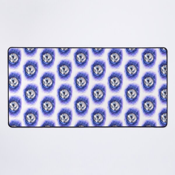 Item preview, Indigo Full Moon Watercolour: Celestial Night Sky Art designed and sold by ArithraStudio.