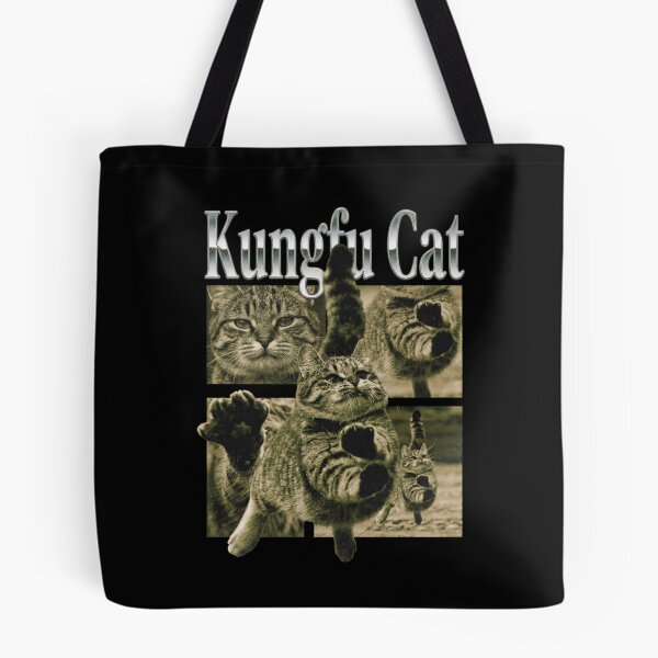 Item preview, Kung Fu Cat Vintage Bootleg Style Funny Meme Cat   designed and sold by aynorsadier.