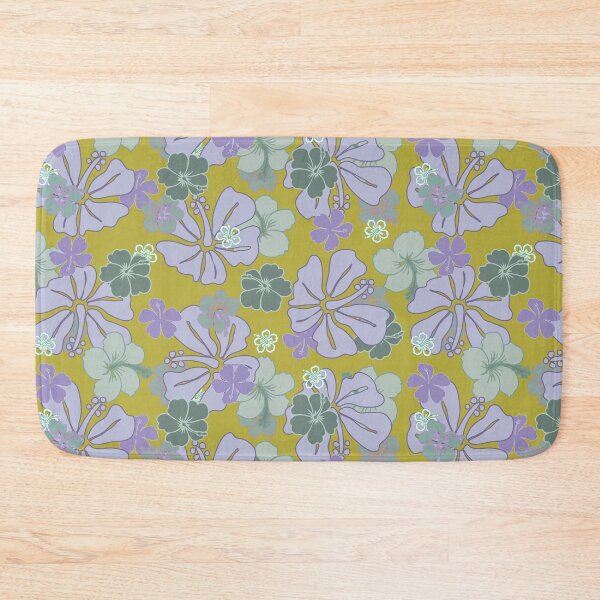Item preview, Vintage Pua Aloalo - Purple on Green designed and sold by Hānau Hou.