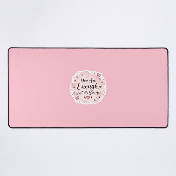 Item preview, You Are Enough Just As You Are - Aesthetic Self Love Sticker designed and sold by Pransis_Diginer_26.