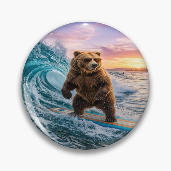 Item preview, Bear surfing a wave. designed and sold by Solomon-Ent-144.
