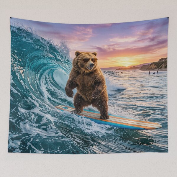 Item preview, Bear surfing a wave. designed and sold by Solomon-Ent-144.