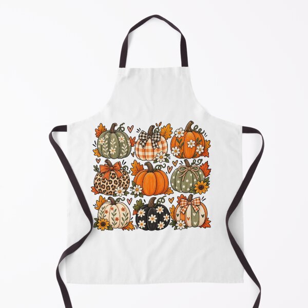 Item preview, Cute Vintage Fall halloween Pumpkins Autumn Harvest Floral Pumpkin Collection designed and sold by CreativeNest Prints.