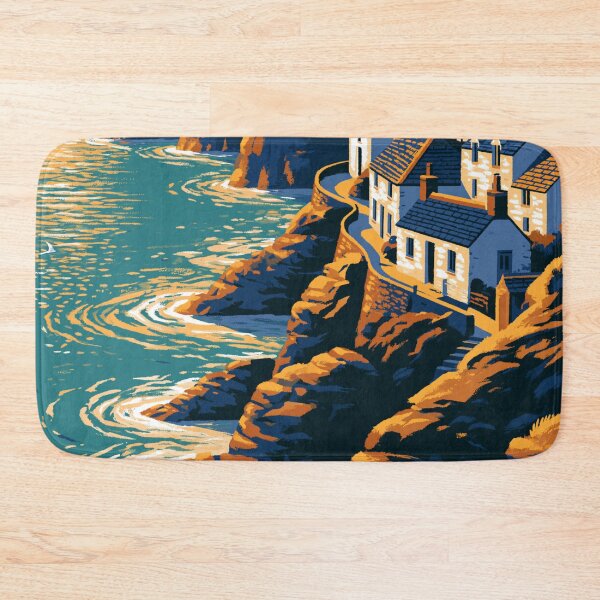 Item preview, Vintage Cornwall Coast – Retro British Travel Poster designed and sold by GSizzle1.