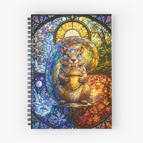 Item preview, The Prehistoric Squirrel of the Four Seasons – Guardian of the Acorn designed and sold by Pixel Sakura Gallery.