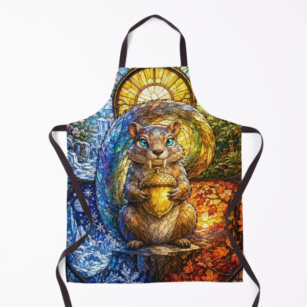Item preview, The Prehistoric Squirrel of the Four Seasons – Guardian of the Acorn designed and sold by Pixel Sakura Gallery.