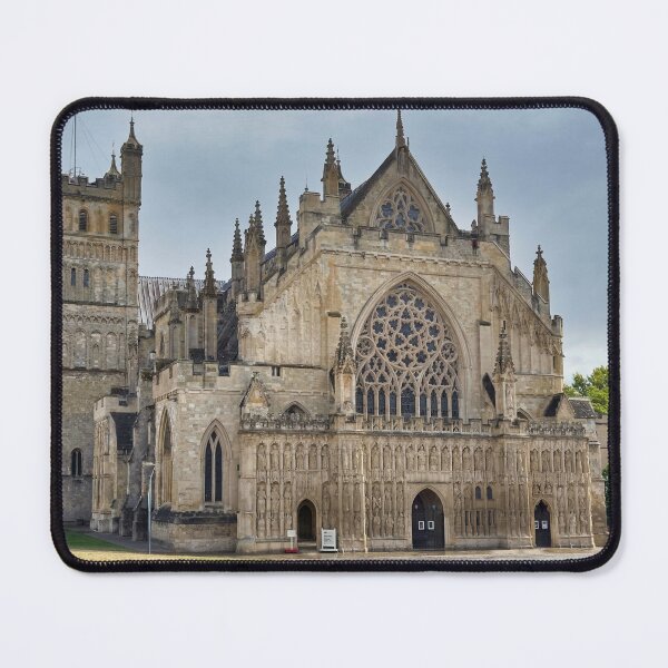 Item preview, Exeter Cathedral & City Landmarks - Historic Devon Architecture Print designed and sold by leonwoods.