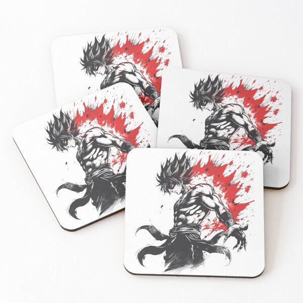 Item preview, Dark Fantasy Anime Warrior Red Splash Manga Art designed and sold by Shanker-studio.