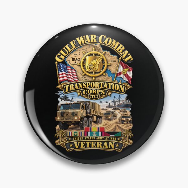 Artikelvorschau, Armee – Golfkriegsveteran – Transportkorps – 3D – Verbessert entworfen und verkauft von Military Insignia Products.