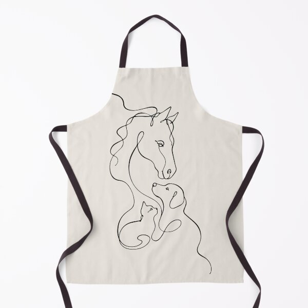 Item preview, Horse Cat Dog Line Art - Minimalist Drawing designed and sold by FemmePod.