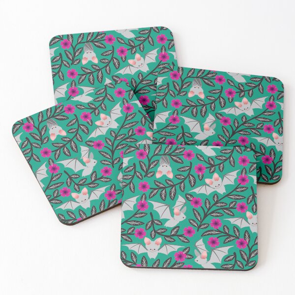 Item preview, Bats and flowers designed and sold by Jennifer Ladd.