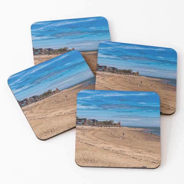 Item preview, Sunny Day at Exmouth Beach, Devon Coastline designed and sold by leonwoods.