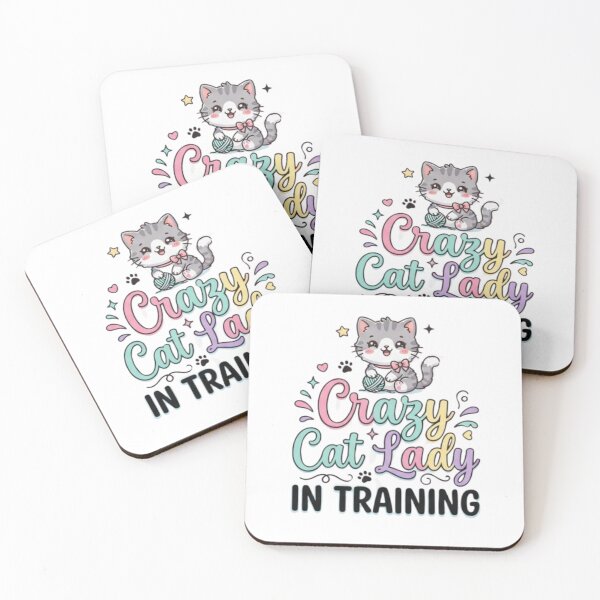 Item preview, Crazy Cat Lady In Training - Funny Cat Lover Quote designed and sold by PrintforDesign.