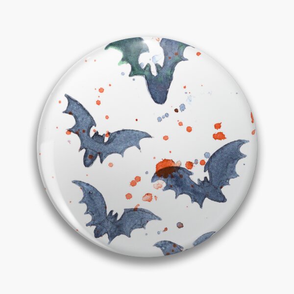 Item preview, Flying Watercolour Bats: Red Splatter Halloween Art designed and sold by ArithraStudio.