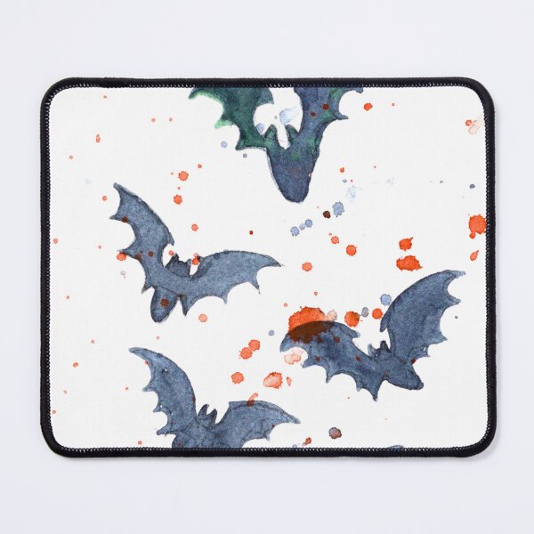Item preview, Flying Watercolour Bats: Red Splatter Halloween Art designed and sold by ArithraStudio.