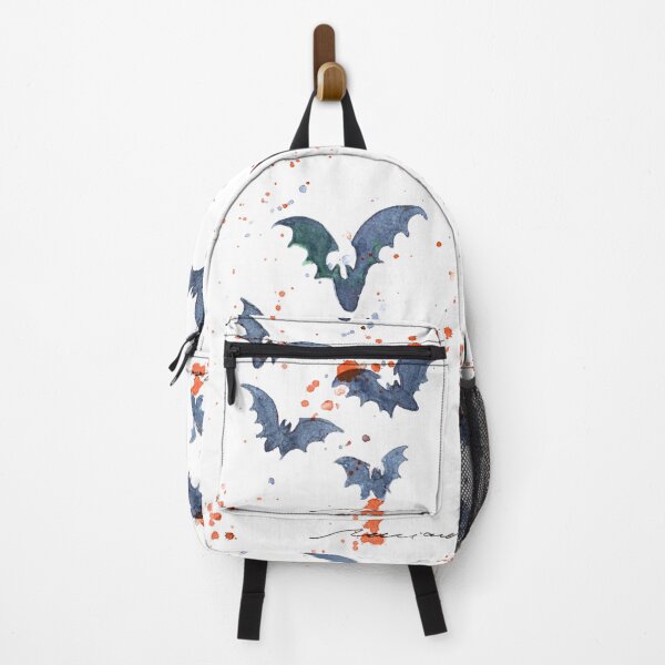 Item preview, Flying Watercolour Bats: Red Splatter Halloween Art designed and sold by ArithraStudio.