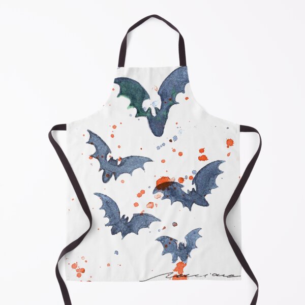 Item preview, Flying Watercolour Bats: Red Splatter Halloween Art designed and sold by ArithraStudio.