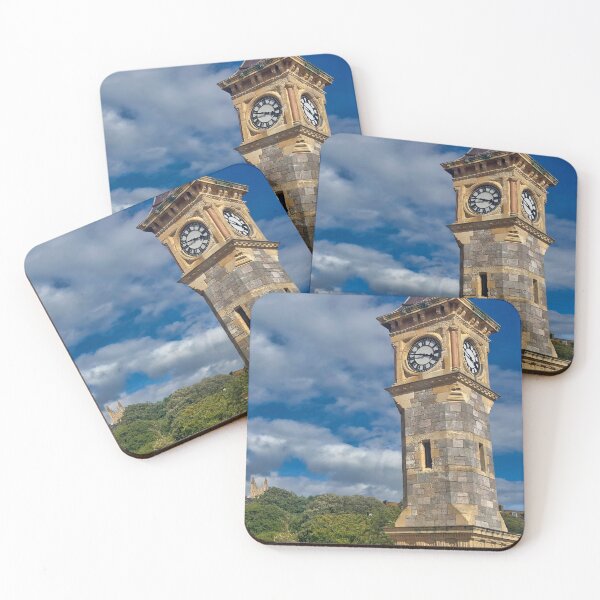 Item preview, Exmouth Jubilee Clock Tower Devon - Historic Coastal Landmark Photography Print designed and sold by leonwoods.