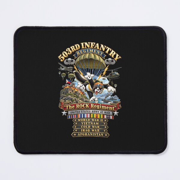 Item preview, Army - 503rd Parachute Infantry Regiment - The Rock Regiment - Wars - 3D - Enhanced designed and sold by Military Insignia Products.
