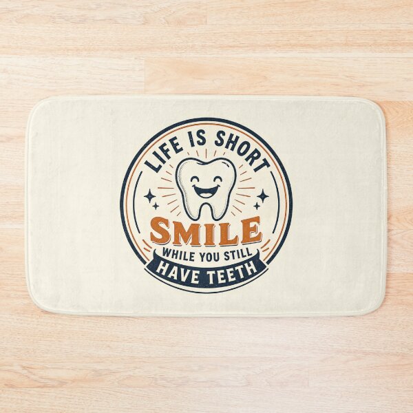 Item preview, Life Is Short Smile While You Still Have Teeth designed and sold by DemureArtsy.