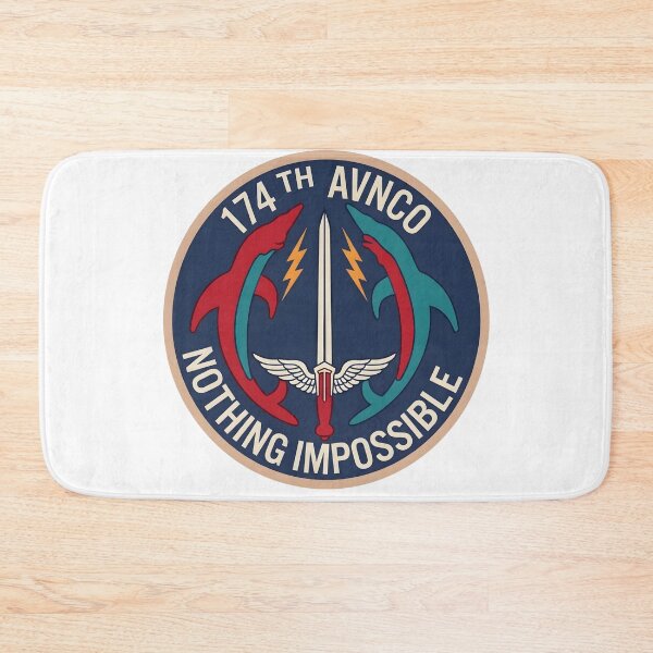 Item preview, 174th Aviation Company "Dolphins & Sharks" Military Patch designed and sold by CharlieDesings.