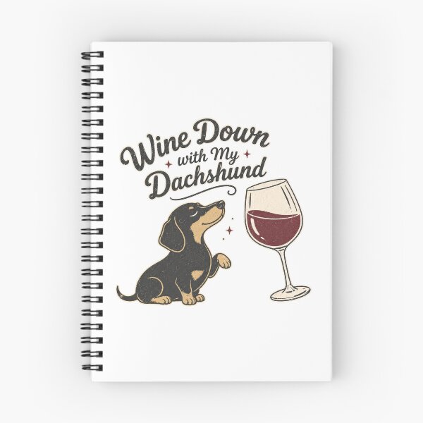 Item preview, Wine Down with My Dachshund designed and sold by leilalongdogstudio01.