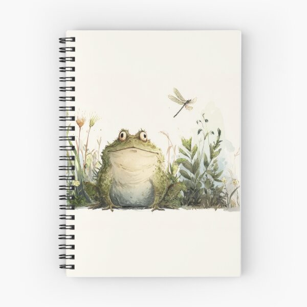 Item preview, Frog sitting in garden with plants designed and sold by anytka.
