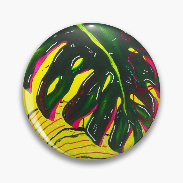 Item preview, Tropical Monstera Leaf in Vibrant Yellow designed and sold by zy.visuals.