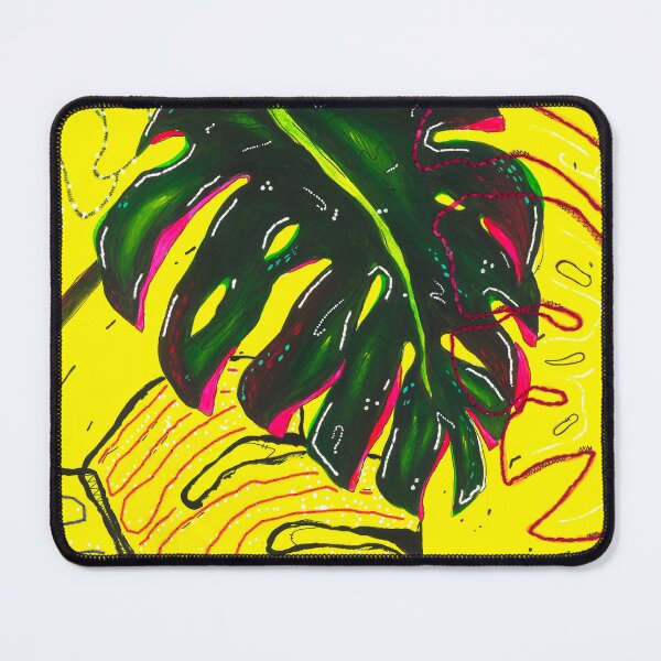 Item preview, Tropical Monstera Leaf in Vibrant Yellow designed and sold by zy.visuals.