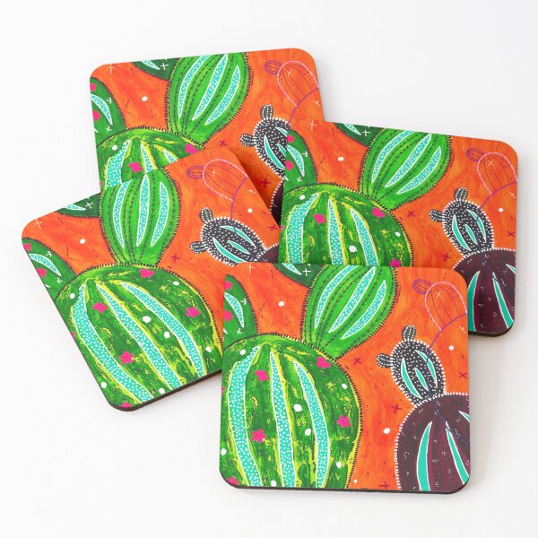 Item preview, Colorful Cactus Garden in Bold Colors designed and sold by zy.visuals.